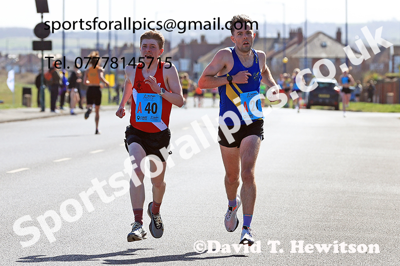 Senior mens Northern 12 Stage Road Relay, 2025 Northern 12 and 6 Stage Road Relays and Junior 5k, Redcar. Photo: David T. Hewitson/Sports for All Pics